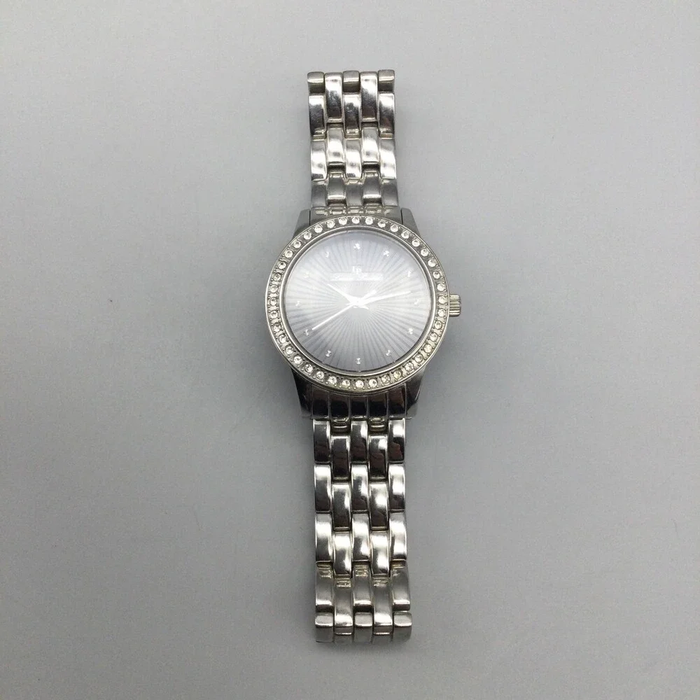Lucien Piccard Monte Velan Womens Watch 31mm Black Crystal New Battery 8.25